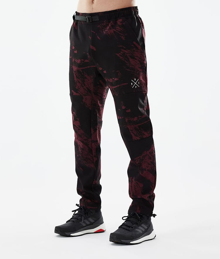 Dope Nomad Outdoor Pants Men Paint Burgundy