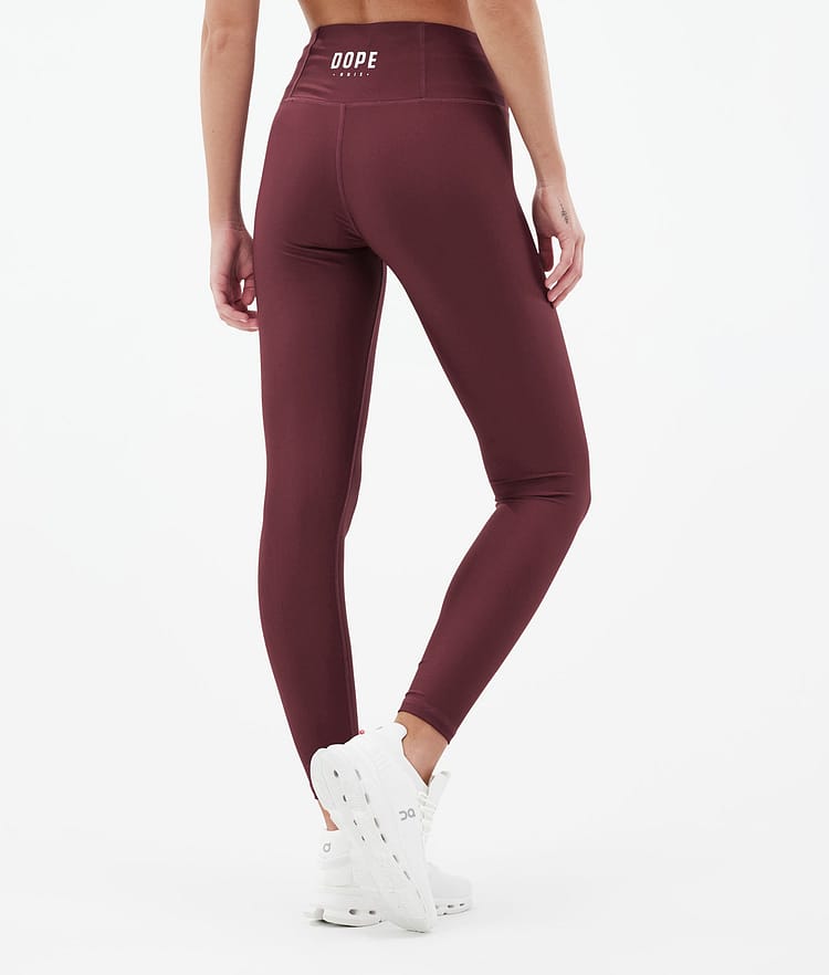 Dope Lofty Leggings Women Burgundy