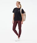 Dope Lofty Leggings Femme Burgundy, Image 3 sur 7