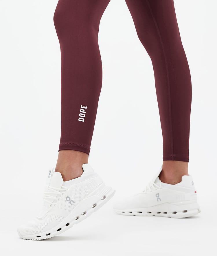 Dope Lofty Leggings Women Burgundy