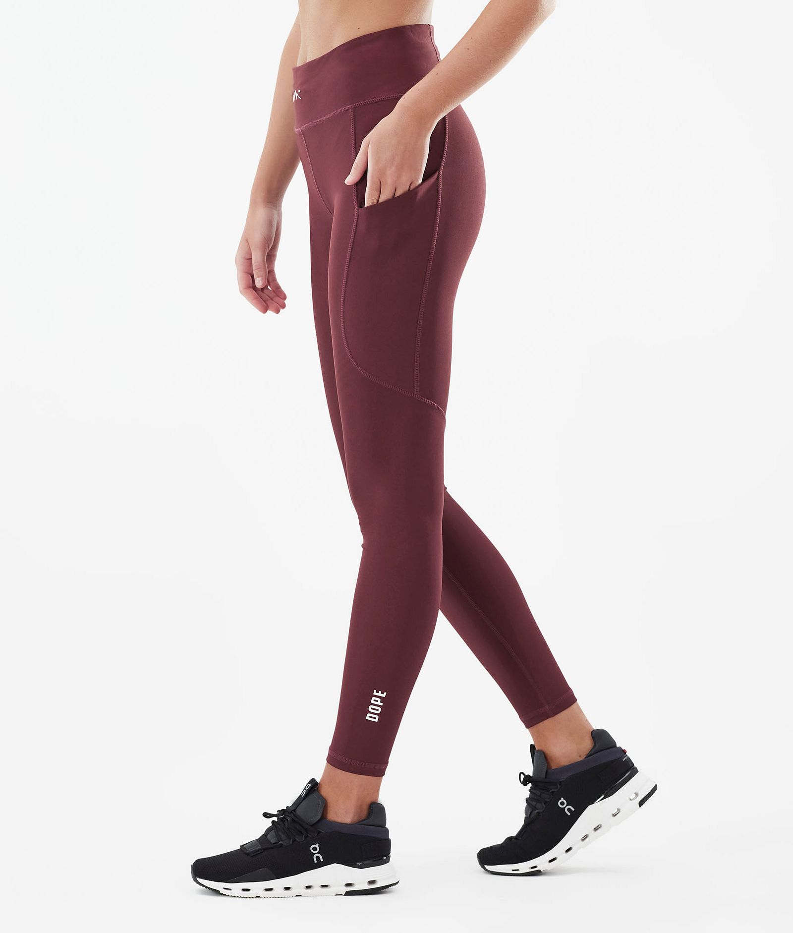 Dope Lofty Tech Leggings Women Burgundy, Image 1 of 8