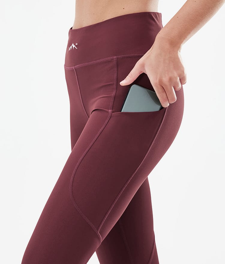 Dope Lofty Tech Leggings Femme Burgundy, Image 5 sur 8