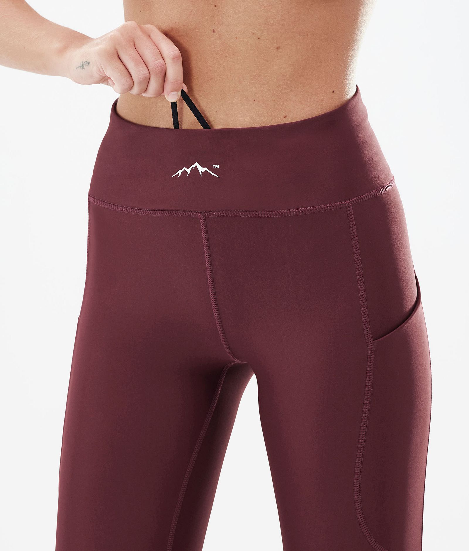 Dope Lofty Tech Leggings Women Burgundy, Image 6 of 8