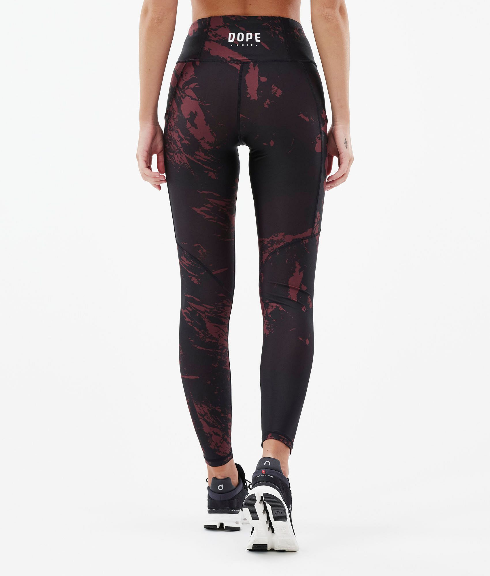 Dope Lofty Tech Leggings Women Paint Burgundy | Ridestore.com