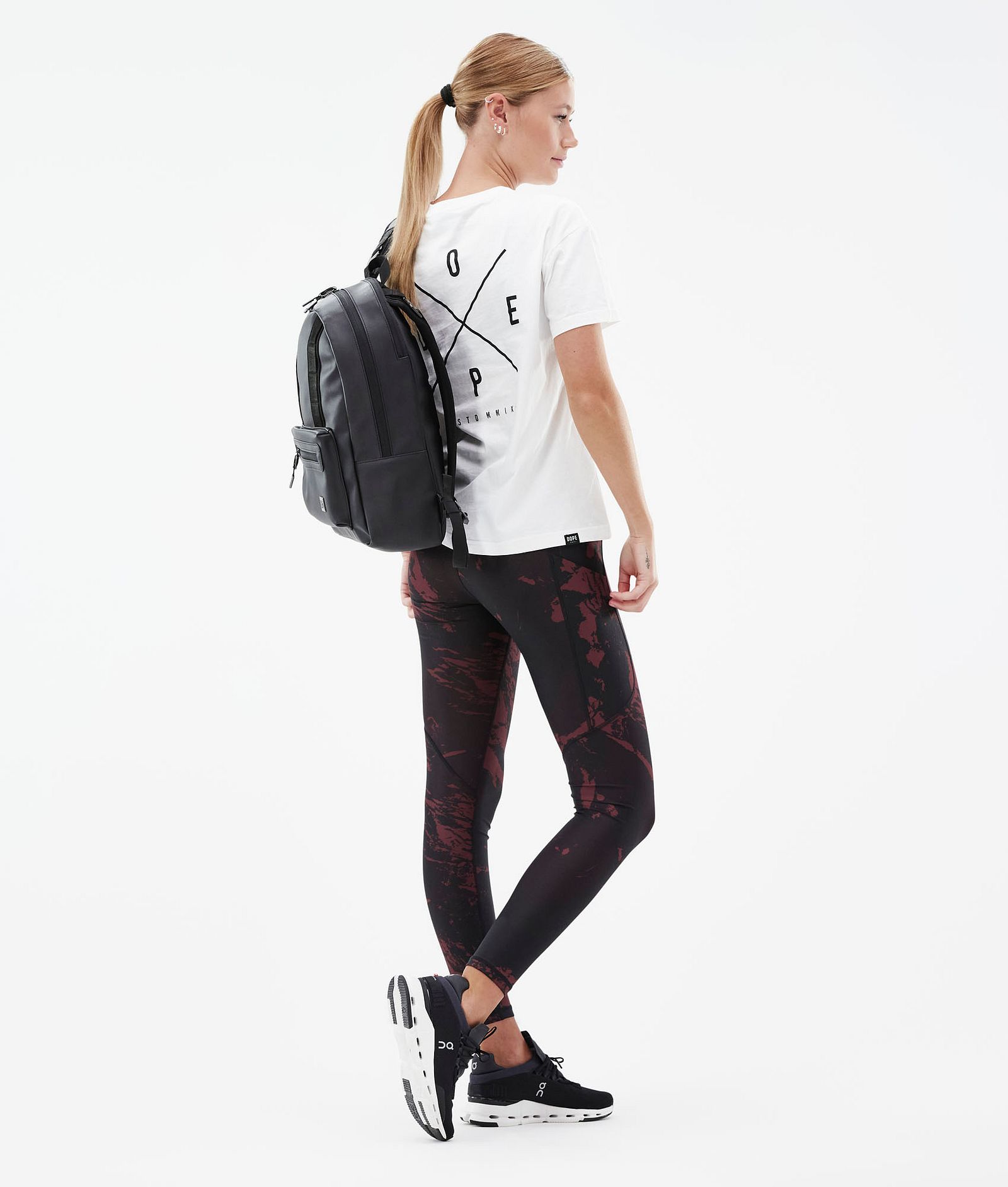 Dope Lofty Tech Leggings Donna Paint Burgundy, Immagine 4 di 8