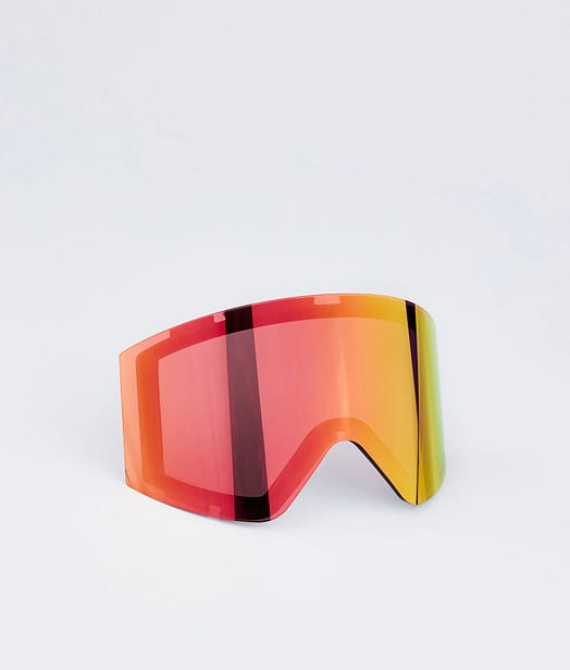 Montec Scope 2021 Goggle Lens Ecran de remplacement pour masque de ski Ruby Red Mirror