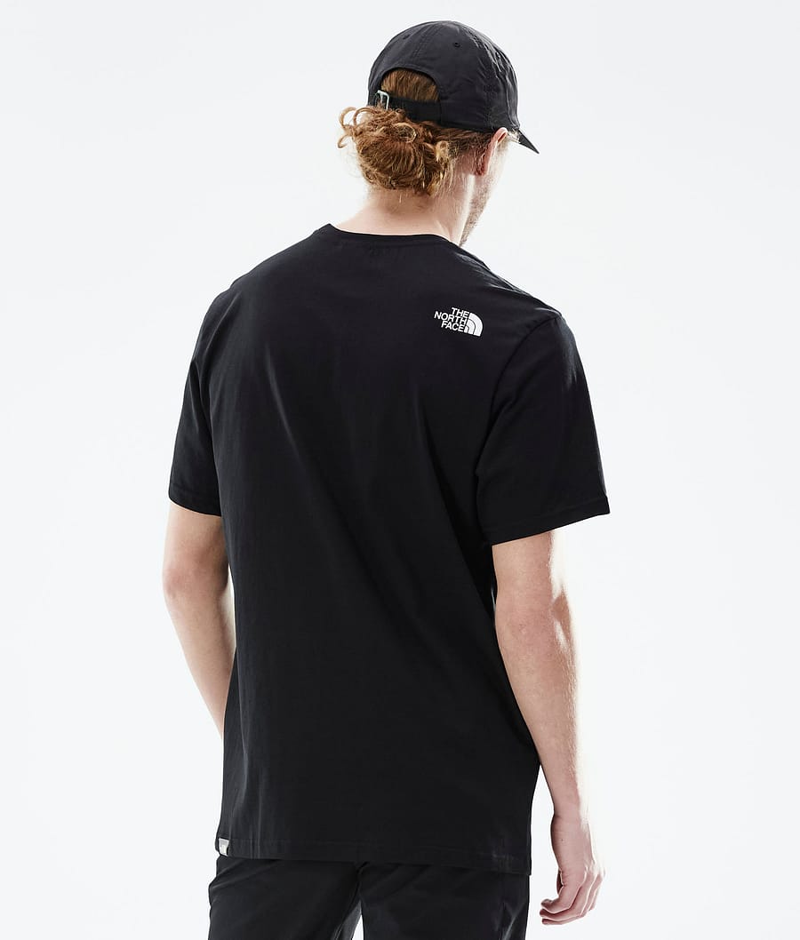 The North Face Rust 2 T-shirt Heren Tnf Black/Brilliant Coral