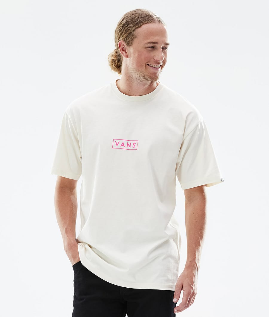 Vans Classic Easy Box T-shirt Homme Antique White/Pink Glo