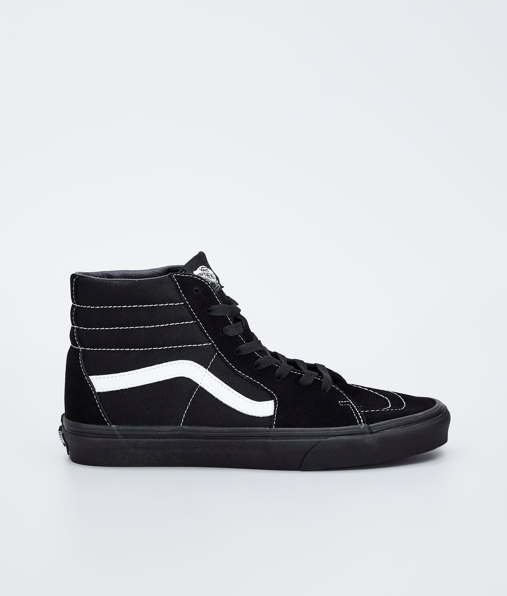 black canvas sk8 hi