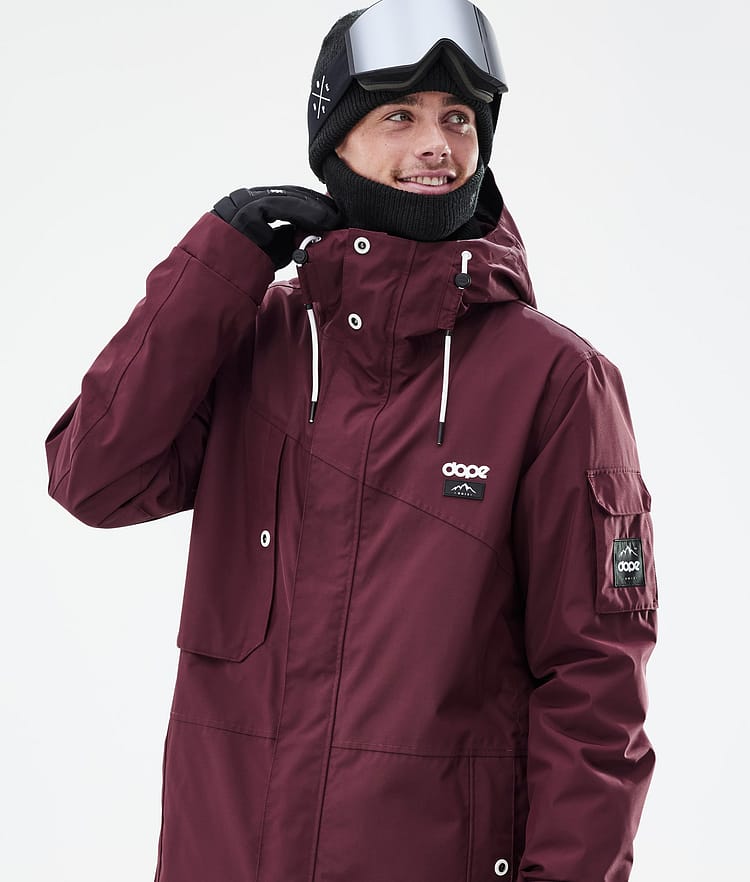 Dope Adept Ski Jacket Men Burgundy