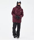 Dope Adept Snowboardjakke Herre Burgundy Renewed, Billede 3 af 10