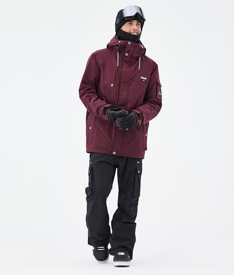 Dope Adept Snowboard Jacket Men Burgundy Renewed, Image 3 of 10