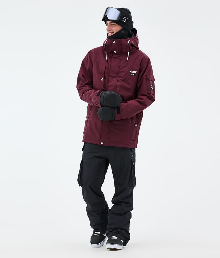 Dope Adept Snowboard jas Heren Burgundy, Afbeelding 3 van 10