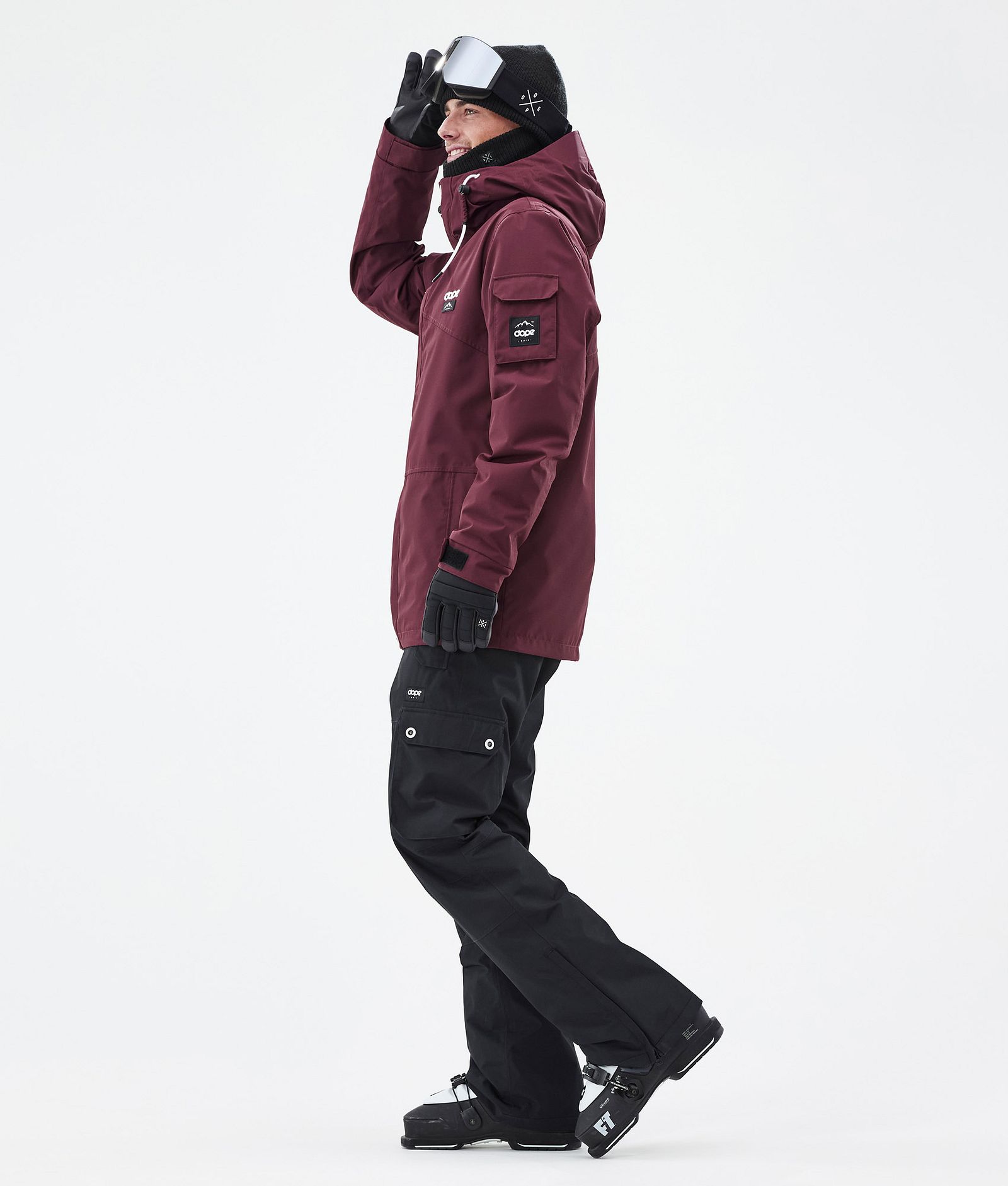 Dope Adept Veste de Ski Homme Burgundy, Image 4 sur 10