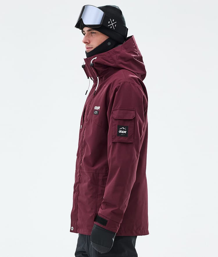 Dope Adept Ski Jacket Men Burgundy, Image 6 of 10