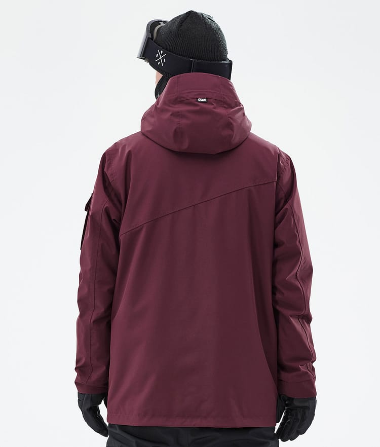 Dope Adept Ski Jacket Men Burgundy