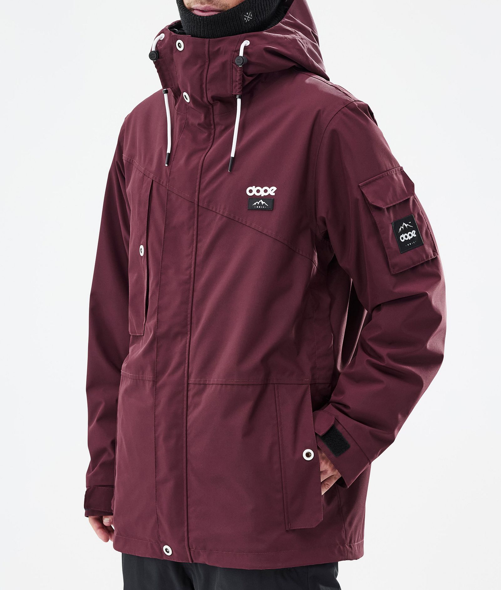 Dope Adept Snowboard Jacket Men Burgundy Renewed, Image 8 of 10