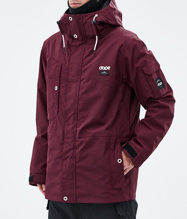 Dope Adept Ski Jacket Men Burgundy, Image 8 of 10