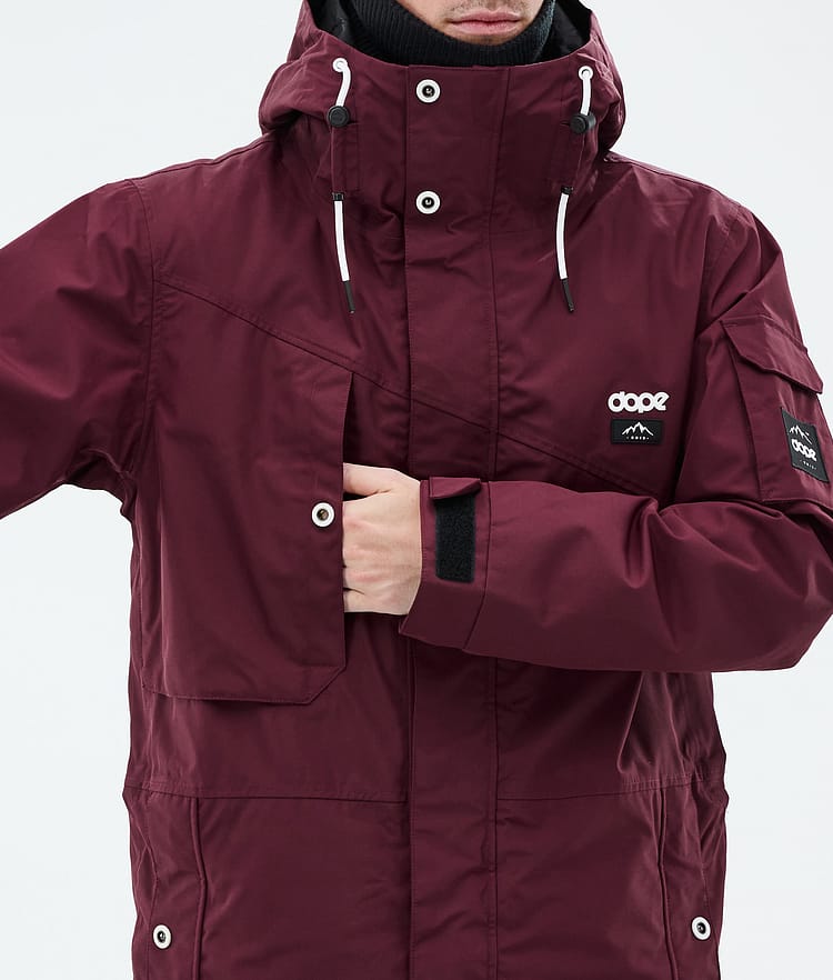 Dope Adept Ski Jacket Men Burgundy, Image 9 of 10
