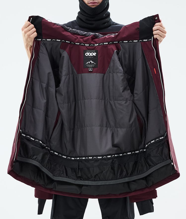 Dope Adept Ski Jacket Men Burgundy, Image 10 of 10