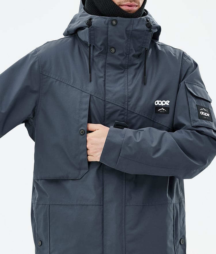 Dope Adept Snowboard Jacket Men Metal Blue Renewed, Image 9 of 9