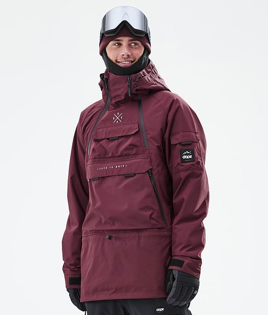 Dope Akin Ski jas Heren Burgundy