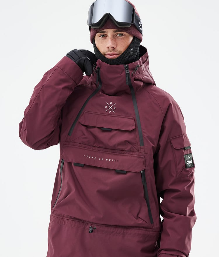 Dope Akin Giacca Snowboard Uomo Burgundy Renewed, Immagine 2 di 9