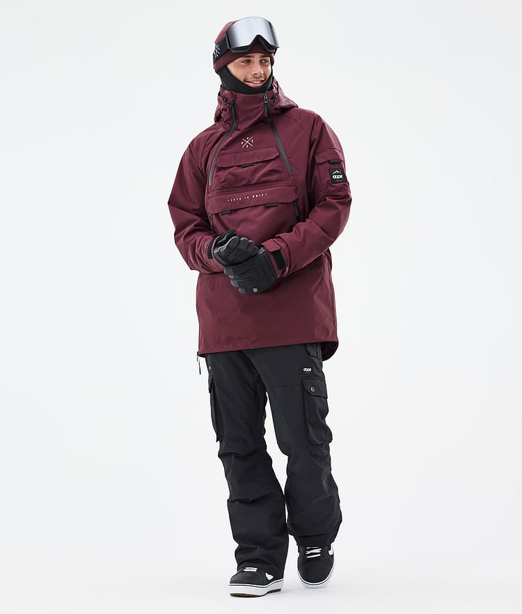 Dope Akin Snowboardjakke Herre Burgundy Renewed, Billede 3 af 9