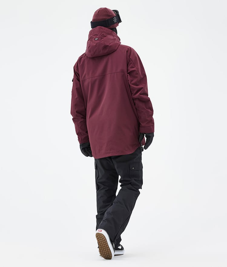 Dope Akin Snowboard Jacket Men Burgundy Renewed, Image 5 of 9