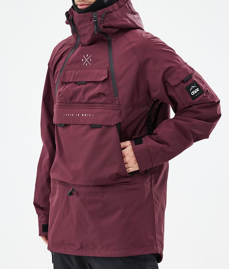 Dope Akin Ski Jacket Men Burgundy