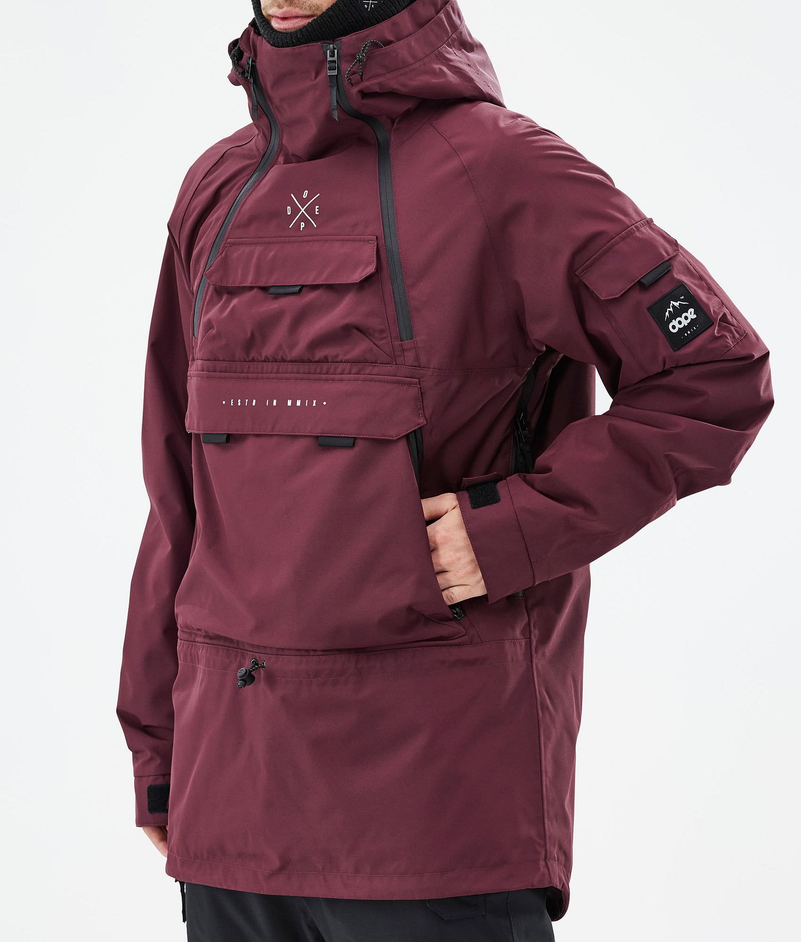 Dope Akin Snowboardjacke Herren Burgundy Renewed, Bild 8 von 9