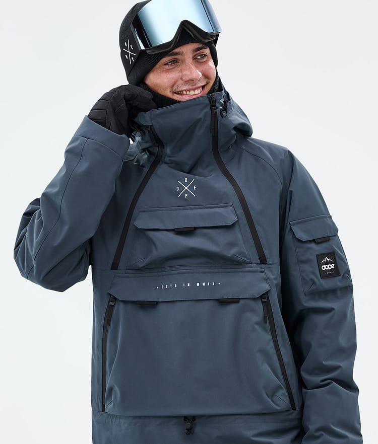 Dope Akin Snowboard Jacket Men Metal Blue Renewed, Image 2 of 10