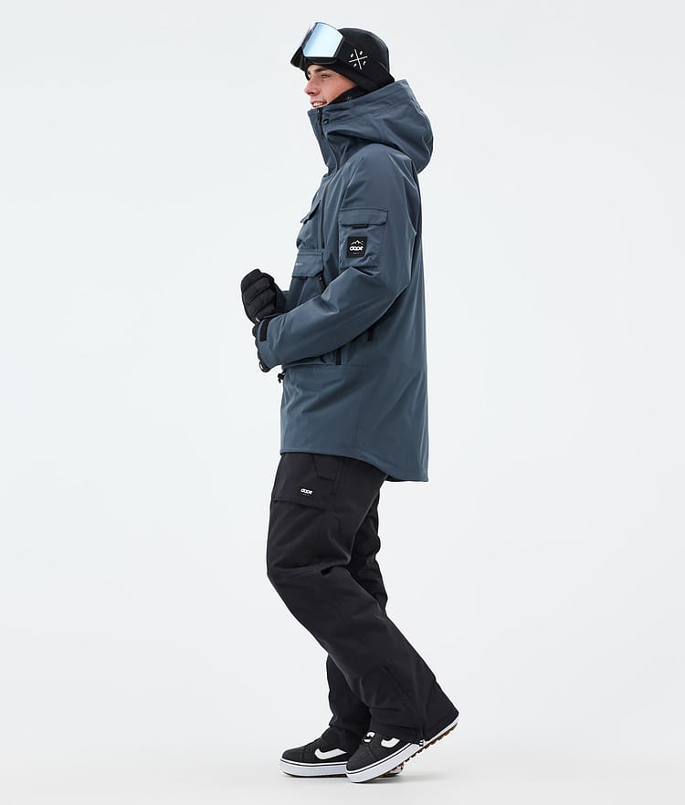 Dope Akin Snowboard Jacket Men Metal Blue Renewed, Image 4 of 10