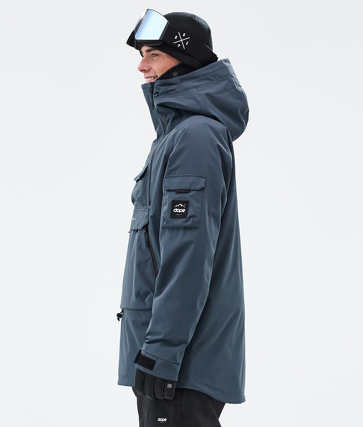 Dope Akin Snowboard Jacket Men Metal Blue Renewed, Image 6 of 10