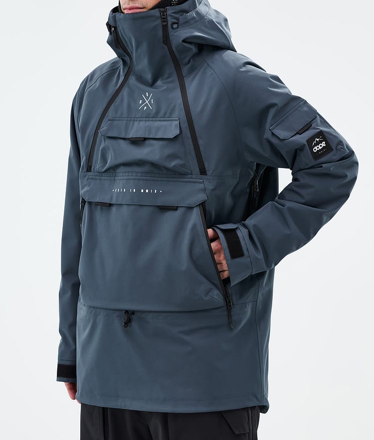 Dope Akin Snowboard Jacket Men Metal Blue Renewed, Image 8 of 10