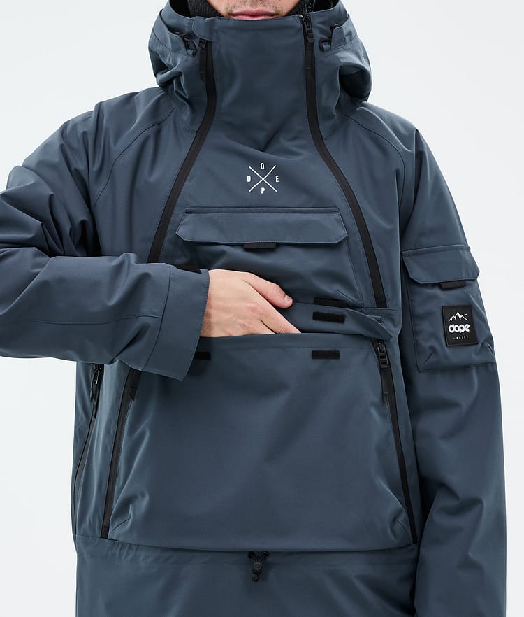 Dope Akin Snowboard Jacket Men Metal Blue Renewed, Image 9 of 10