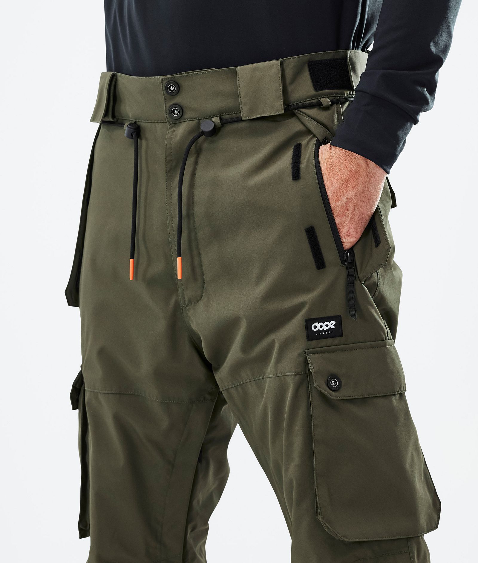 Dope Iconic Kalhoty na Snowboard Pánské Olive Green