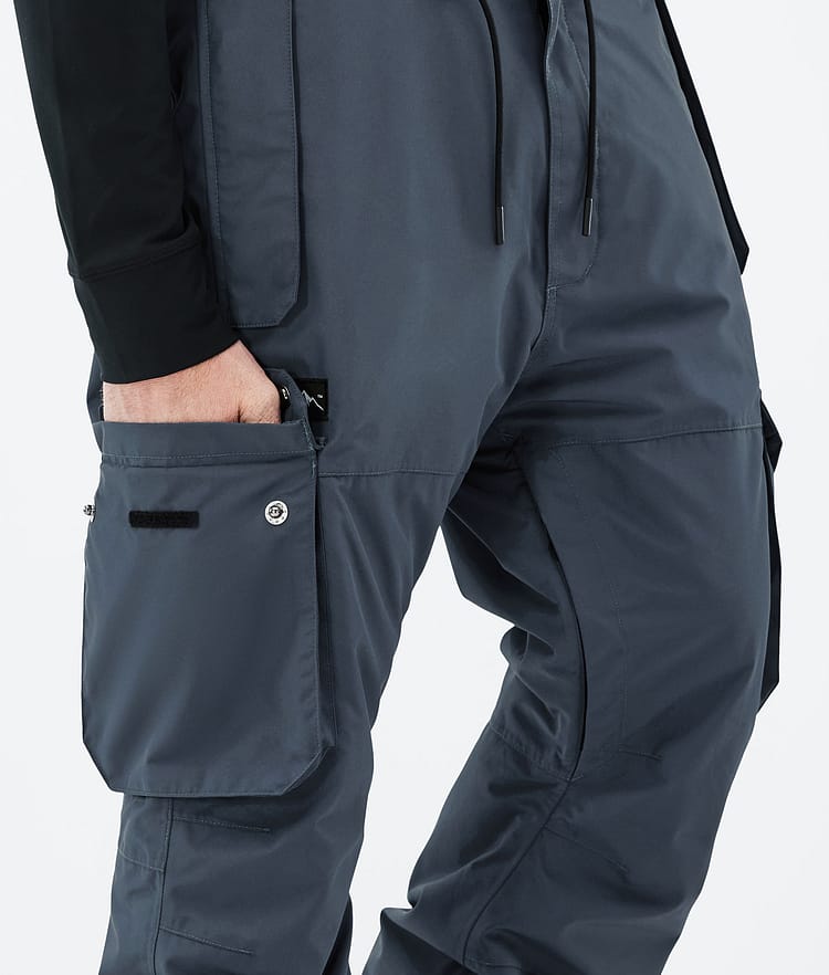 Dope Iconic Snowboard Pants Men Metal Blue