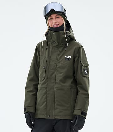 Dope Adept W Kurtka Snowboardowa Kobiety Olive Green