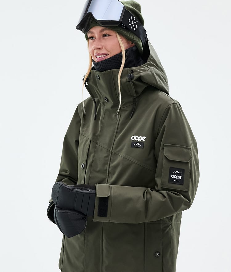 Dope Adept W Giacca Snowboard Donna Olive Green, Immagine 2 di 10