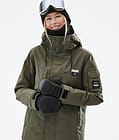 Dope Adept W Snowboard jas Dames Olive Green Renewed, Afbeelding 2 van 10