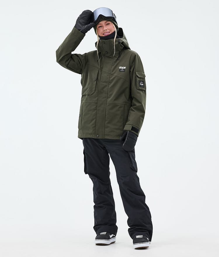 Dope Adept W Giacca Snowboard Donna Olive Green, Immagine 3 di 10