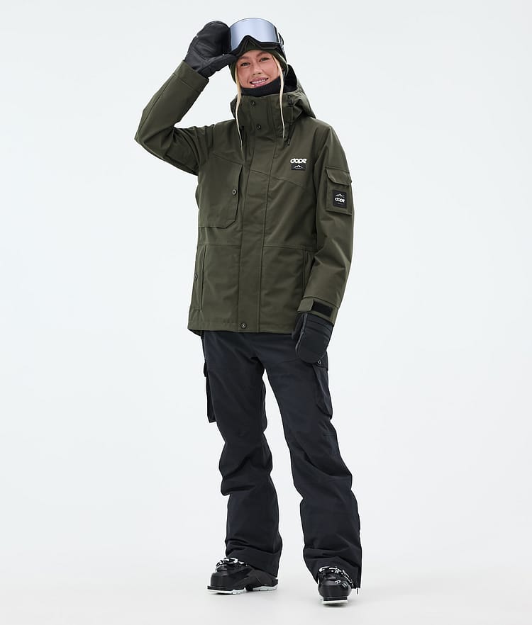 Dope Adept W Giacca Sci Donna Olive Green, Immagine 3 di 10