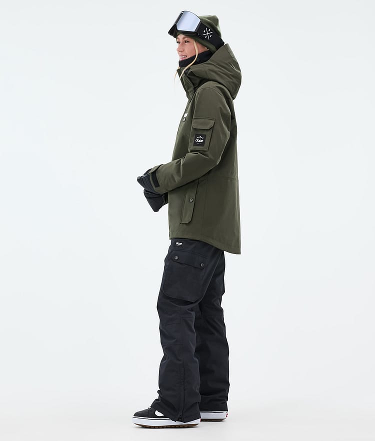 Dope Adept W Giacca Snowboard Donna Olive Green, Immagine 4 di 10