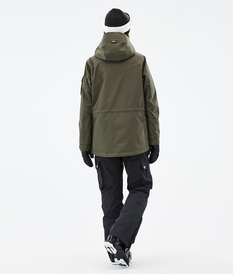 Dope Adept W Ski jas Dames Olive Green/Black