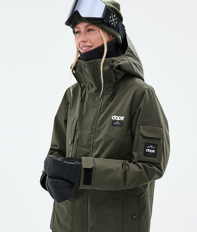 Dope Adept W Chaqueta Snowboard Mujer Olive Green, Image 4 of 9
