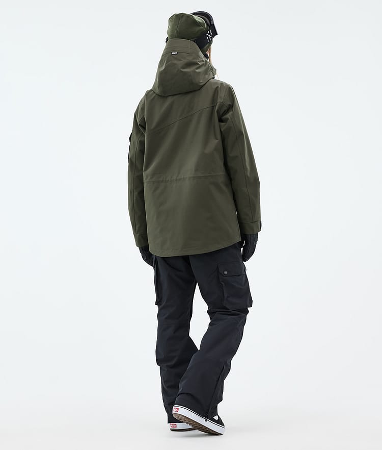 Dope Adept W Giacca Snowboard Donna Olive Green, Immagine 5 di 10