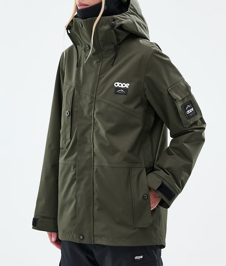 Dope Adept W Chaqueta Snowboard Mujer Olive Green, Image 7 of 9
