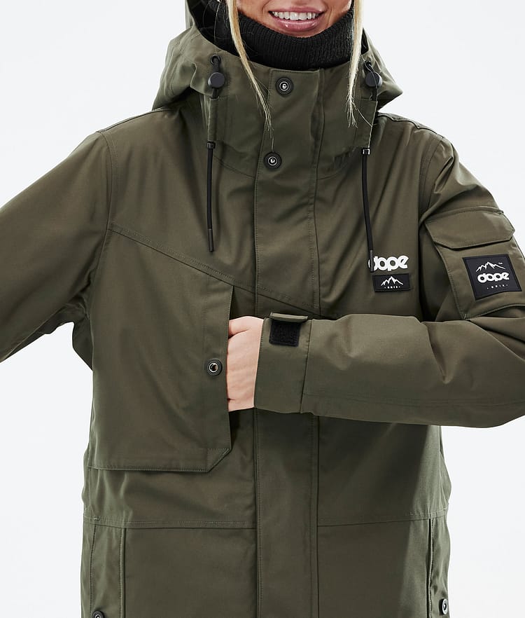 Dope Adept W Chaqueta Snowboard Mujer Olive Green Renewed, Imagen 9 de 10