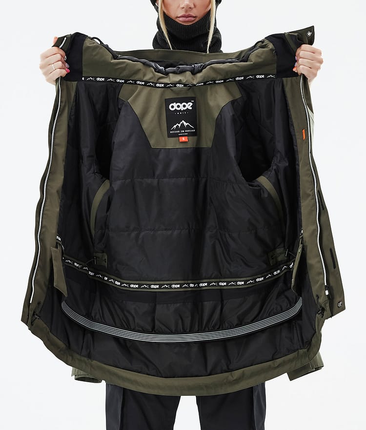 Dope Adept W Veste Snowboard Femme Olive Green